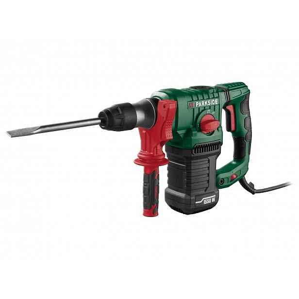 Parkside vrtací kladivo 1550W 5J Sds-plus příslušenství kufr