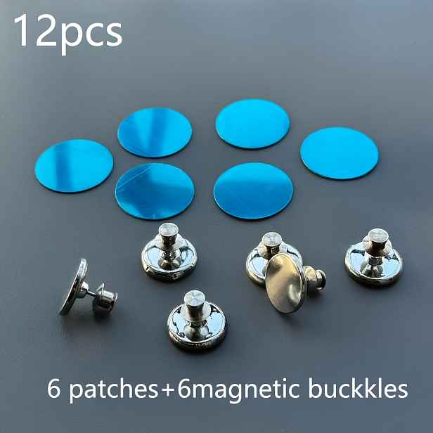 TEMU 12/20 ks Zarážky na závěsy, kovové magnetické háčky, magnetické spony, vhodné pro závěsy, sprchové závěsy, snadná instalace, magnetické spony na