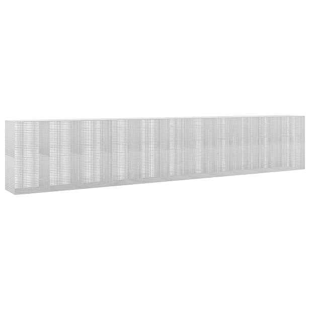 vidaXL Gabion s drátem 3,5 mm a sítem 5x2,5 cm 1100x100x200 cm