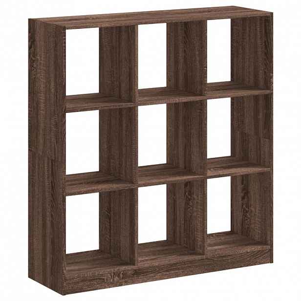 vidaXL Knihovna hnědý dub 102 x 32 x 108 cm kompozitní dřevo