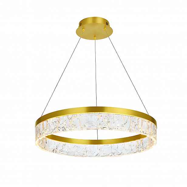 Závěsná lampa LHJ046-CP 50 cm Zlatá toolight Okruh Glamour do obývacího pokoje