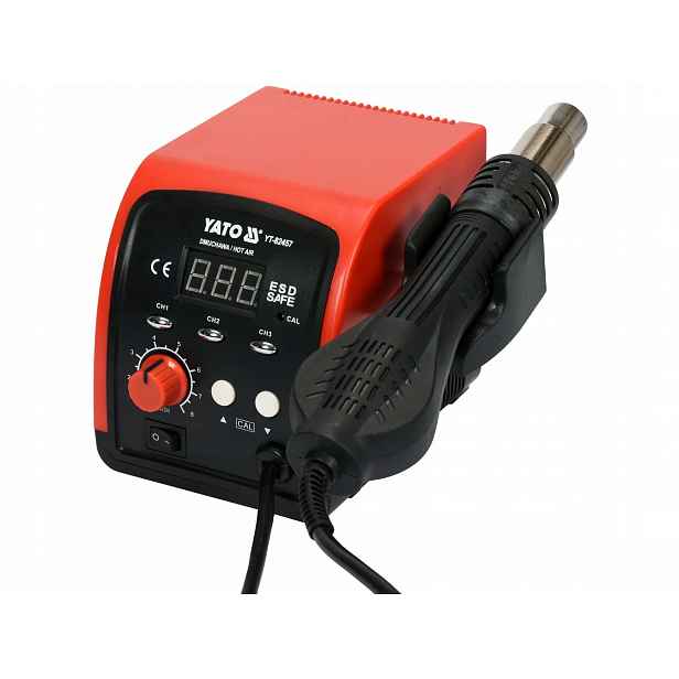 Horkovzdušná Pájecí Stanice 750W Led Esd-safe Automatické Chlazení Yato
