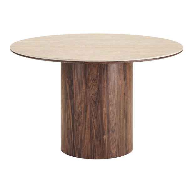 Kulatý jídelní stůl s keramickou deskou ø 120 cm Delphi – House Nordic