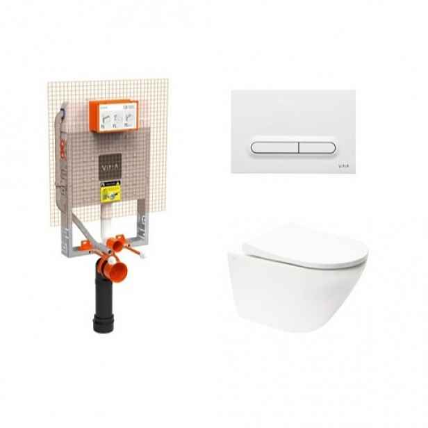 Závěsný WC set k zazdění Vitra S60 SIKOVZW3