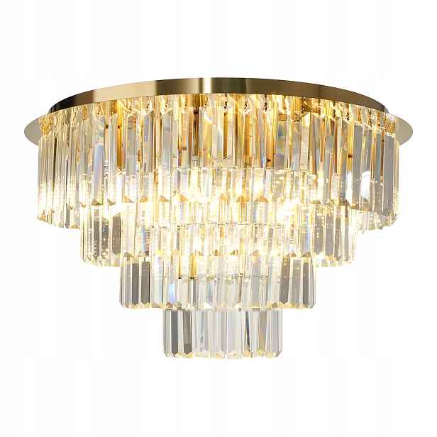 Stropní Svítidlo Křišťálová Stropní Svítidlo Milagro Milano ML1024 Zlatá 60 cm 9xE14
