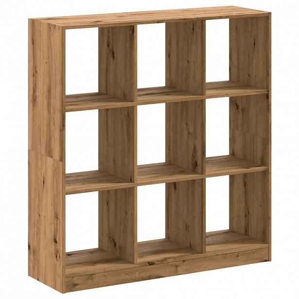 vidaXL Knihovna dub artisan 102 x 32 x 108 cm kompozitní dřevo