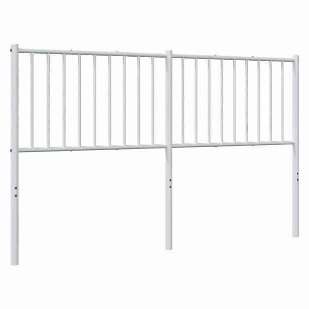 vidaXL Kovové náhradní čelo postele bílé 160 cm
