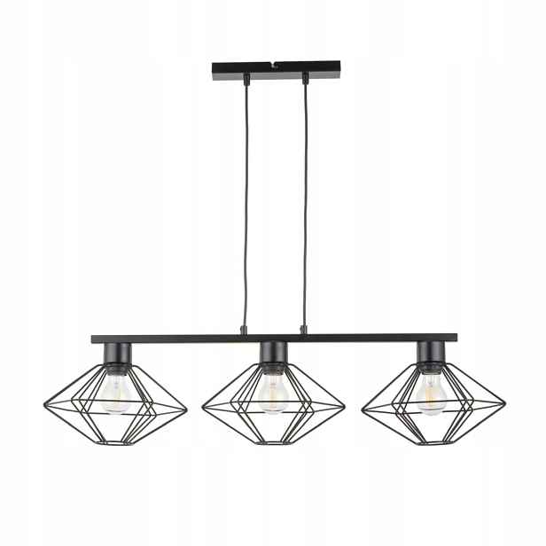 Závěsná lampa Pendel Vario Černá Moderní 3 zdroje E27 Sigma Lighting