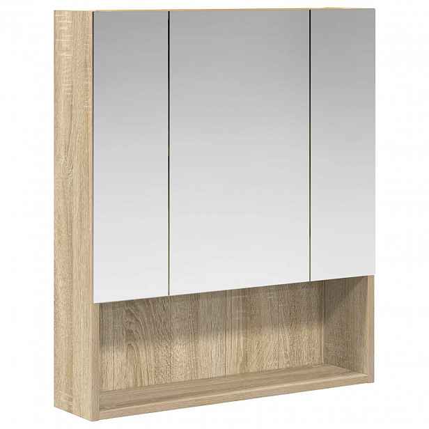 vidaXL Koupelnová zrcadlová skříň Sonoma dub 60 x 14.5 x 70 cm