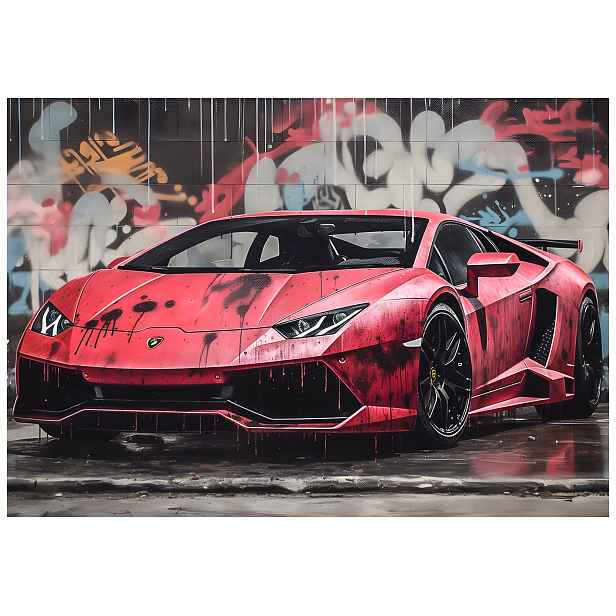Fototapeta Lamborghini Aventador Graffiti Dynamika 400x280 lepidlo