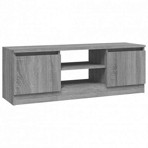 vidaXL TV skříňka s dvířky šedá sonoma 102 x 30 x 36 cm