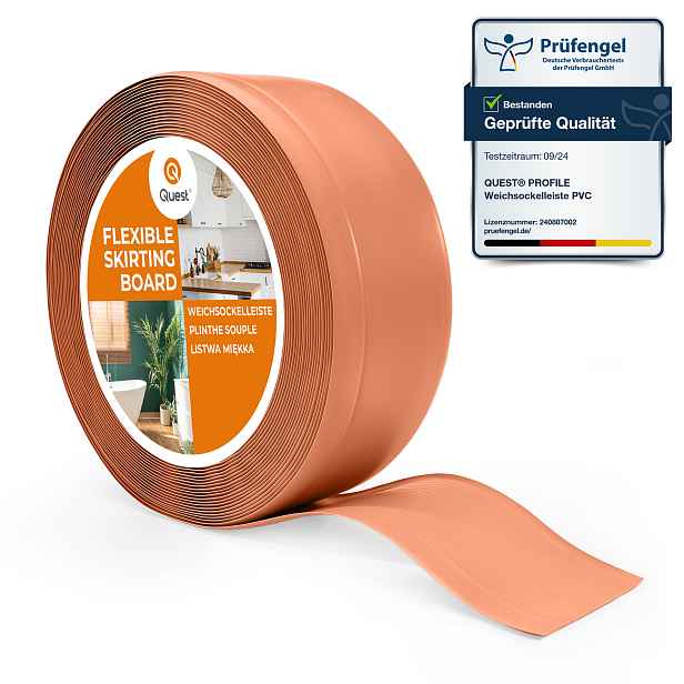 Podlahová lišta z Pvc flexibilní soklová lišta soklová, 70/20 cihlová, 1
