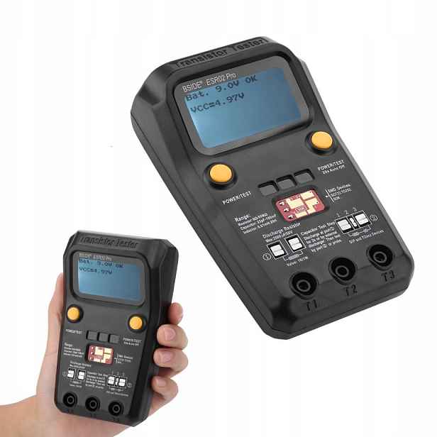 Bside ESR02 Pro Tester kondenzátorových tranzistorů Npn Pnp Smd
