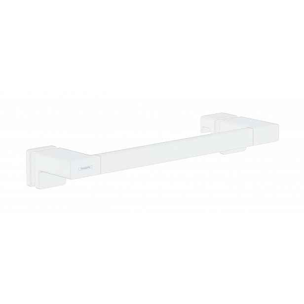 Hansgrohe AddStoris - Madlo pro sprchové dveře, délka 400 mm, matná bílá 41759700