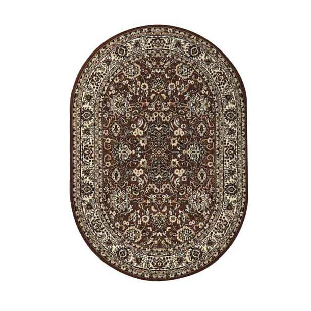Kusový koberec Teheran Practica 59/DMD ovál, 160x230, hnědá, chodba / předsíň, Sintelon