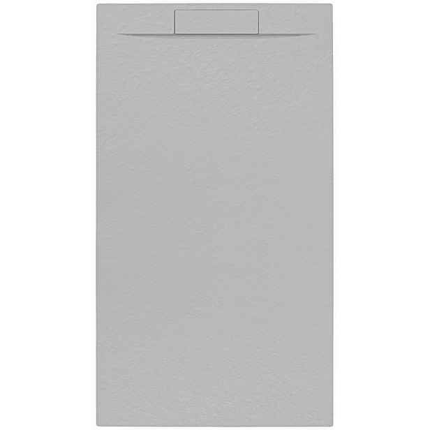 Sprchová vanička obdélníková SAT Fusion 120x80 cm litý mramor Gris Perla SATFU12080GRP