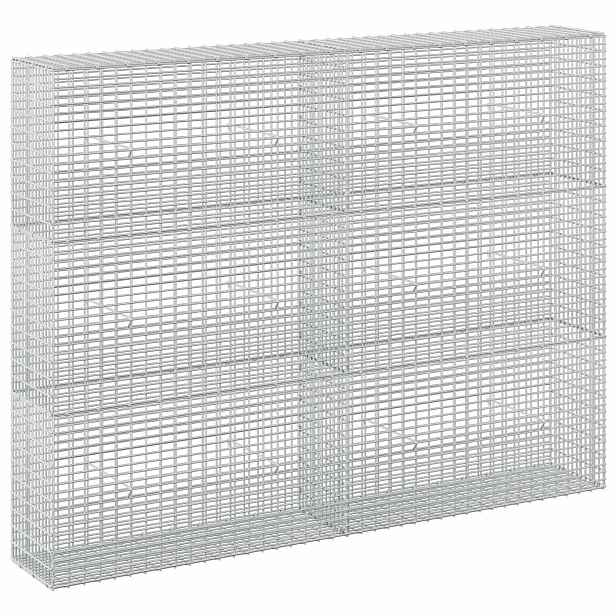 vidaXL Gabion s drátem 3,5 mm a sítem 5x2,5 cm 200x30x150 cm