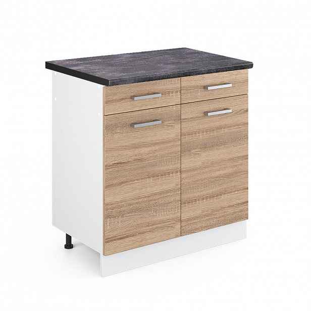 Vicco SPODNÍ SKŘÍŇKA KUCHYŇSKÉ LINKY R-Line Sonoma 80 cm , PD Antracit