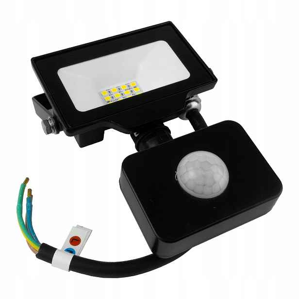 2x 10W Led reflektor s pohybovým senzorem Gtv GT-GCR10W-64 černý IP65