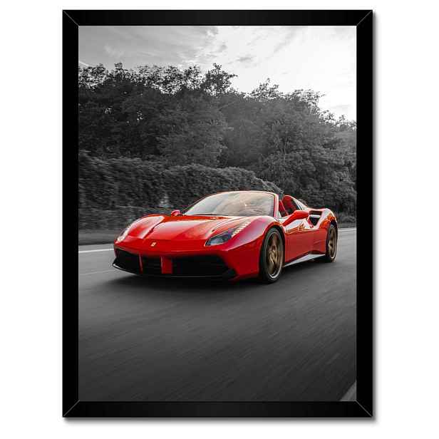 Plakáty v rámu 30x40 Červené Ferrari Fura