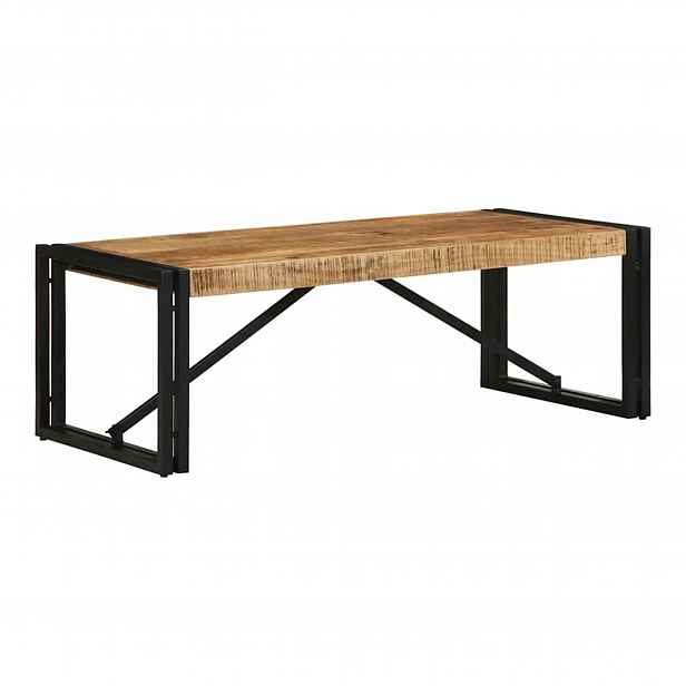 Konferenční stolek Lite Dřevo Mango 100x50 cm Industriální rustikální do obývacího pokoje