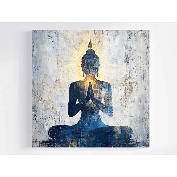 Obraz Na Plátně Plátno Portét Náboženství Buddha Meditace Čakra Zen 50x50