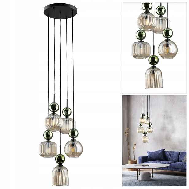 Závěsná Sophia černá elegantní forma nad jídelní desku Tk Lighting