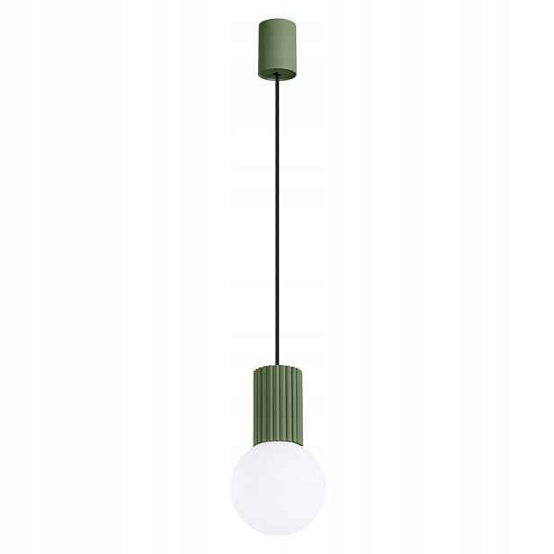 Sollux Závěsná lampa Halo 12 cm zeleno-bílá G9 8W