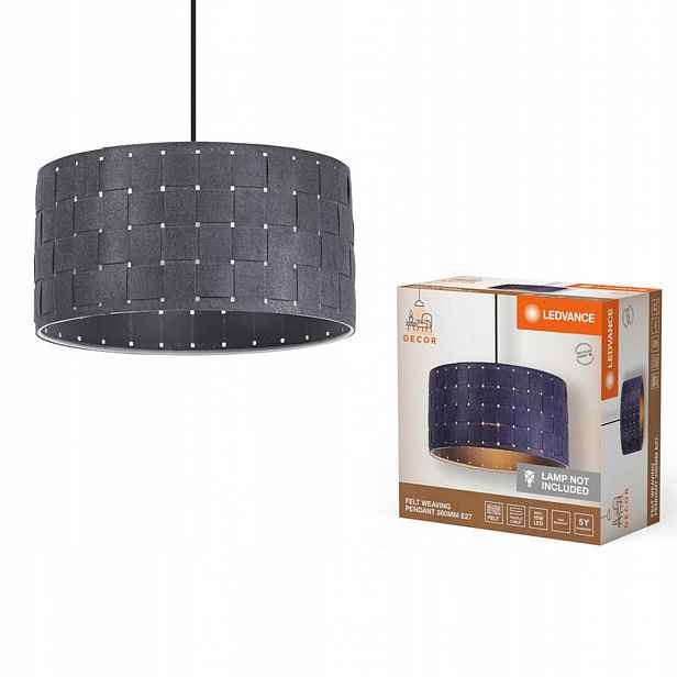 Závěsné Stropní Svítidlo Dekorativní E27 Převis Šedá Decor Ledvance