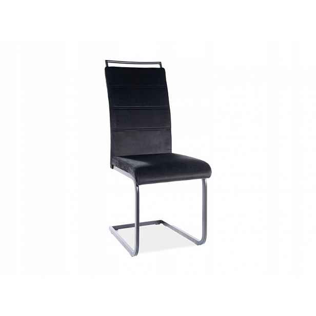 Čalouněná židle H-441 Velvet černá/černá Sig
