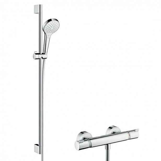 Hansgrohe Croma Select S - Sprchový set s termostatem Ecostat, 2 proudy, chrom 27833400
