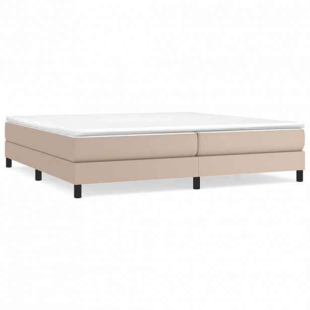 vidaXL Rám postele s boxspringem cappuccino 200x200 cm umělá kůže