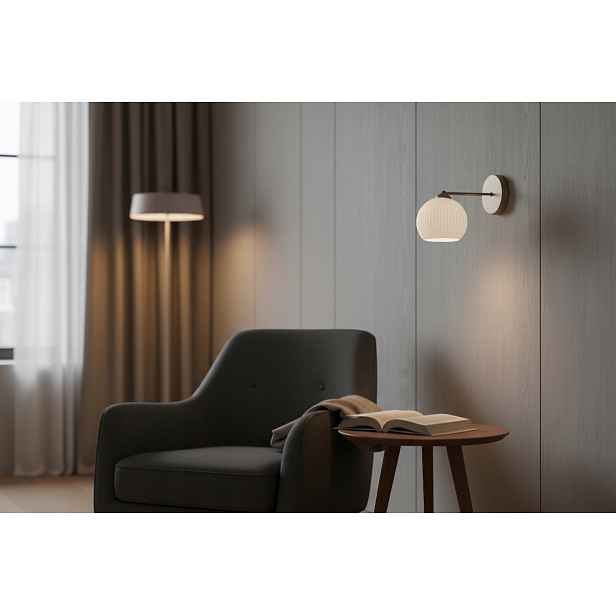 Euro-Lamp Nástěnná lampa Uno Kaszmir Bílá Pruhovaná 1X60W Výrobce