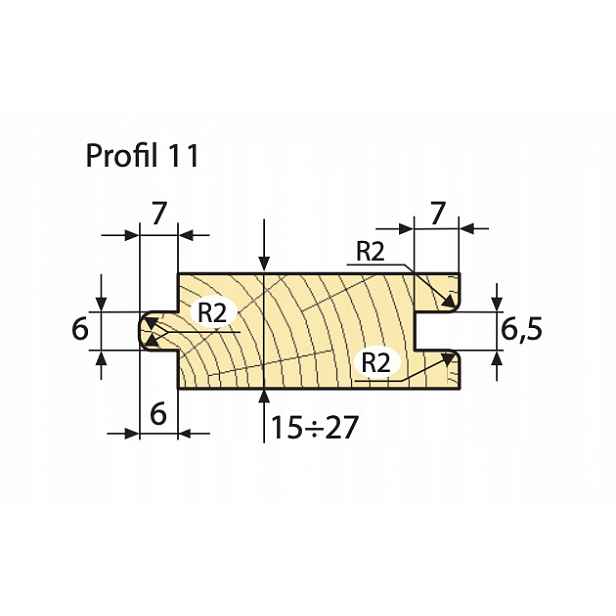 Faba Sada fréz na podlahové desky Z4 Hss 140x40xH34 mm Profil 11