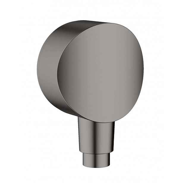 Hansgrohe Fixfit - Sprchové kolínko S se zpětným ventilem, kartáčovaný černý chrom 26453340