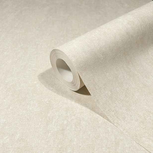 Krémová Tapeta S Efektem Betonu, Vinylová