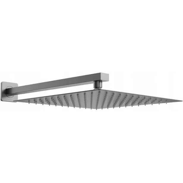 MEXEN - Slim čtvercová sprchová hlavice - déšť 25 x 25 cm + sprchové rameno, grafit 79125112-66