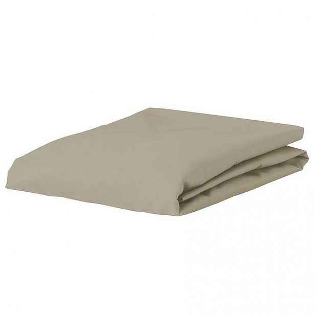 Prostěradlo Jersey S Gumičkou 90-100 CM X 200-220 CM Béžové