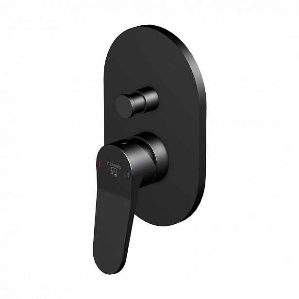 Steinberg 340 - Baterie pod omítku, pro 2 spotřebiče, matná černá 340 2103 3 S