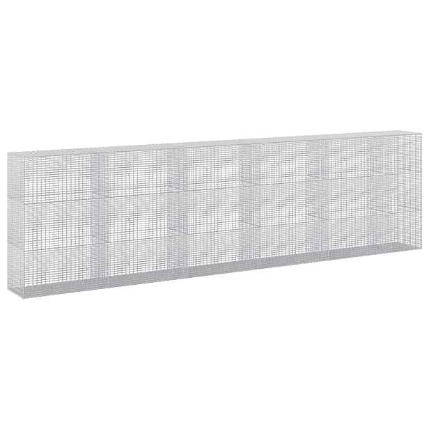 vidaXL Gabion s drátem 3,5 mm a sítem 5x2,5 cm 550x50x150 cm