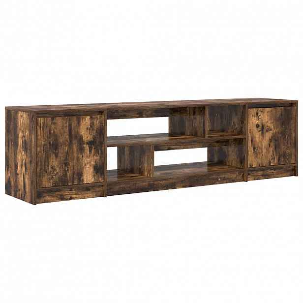 vidaXL TV skříňka kouřový dub 188,5x41x50 cm kompozitní dřevo