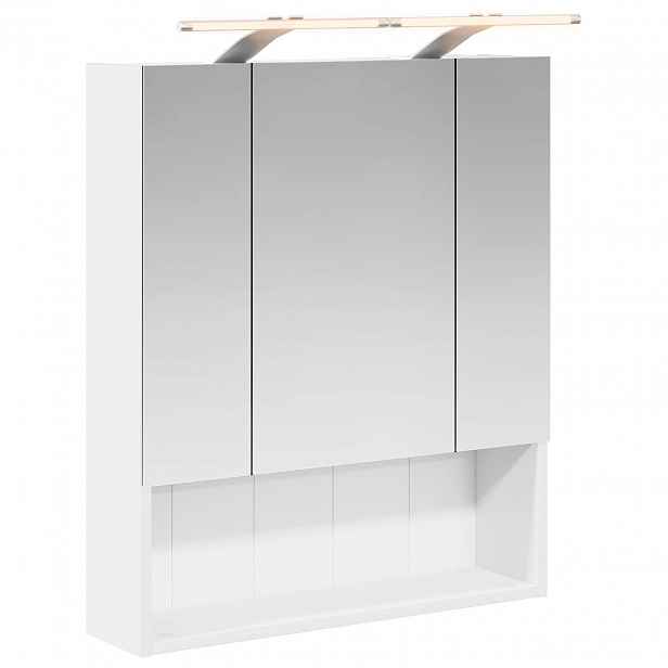 vidaXL Koupelnová zrcadlová skříň Bílá 60 x 14.5 x 70 cm
