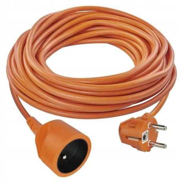 Kabel prodlužovací, 20m 250V, oranžová