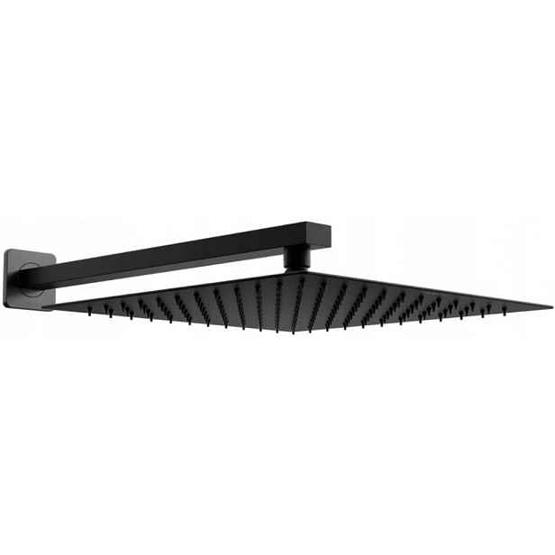 MEXEN - Slim čtvercová sprchová hlavice - déšť 30 x 30 cm + sprchové rameno, černá 79130112-70