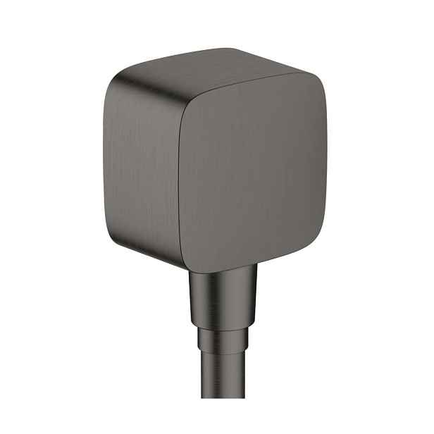 Hansgrohe Fixfit - Sprchové kolínko se zpětným ventilem, kartáčovaný černý chrom 26457340