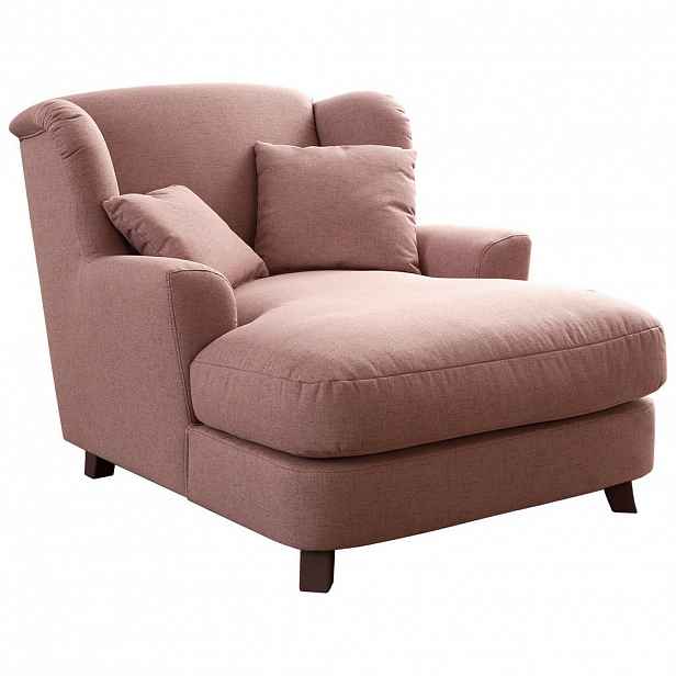 Sit & More XXL KŘESLO, textil, starorůžová
