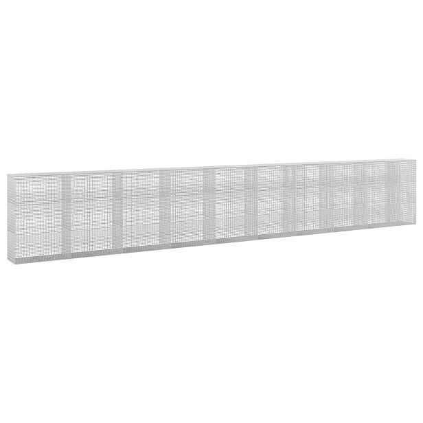 vidaXL Gabion s drátem 3,5 mm a sítem 5x2,5 cm 950x50x150 cm