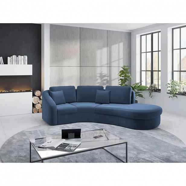 Sit & More ROHOVÁ SEDAČKA, textil, modrá