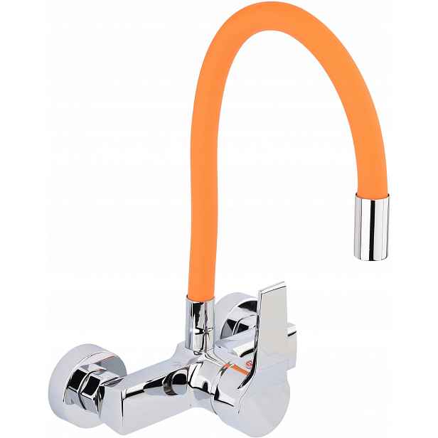 Dřez Nástěnná Baterie Flexible Pomeranč 75673 Vln