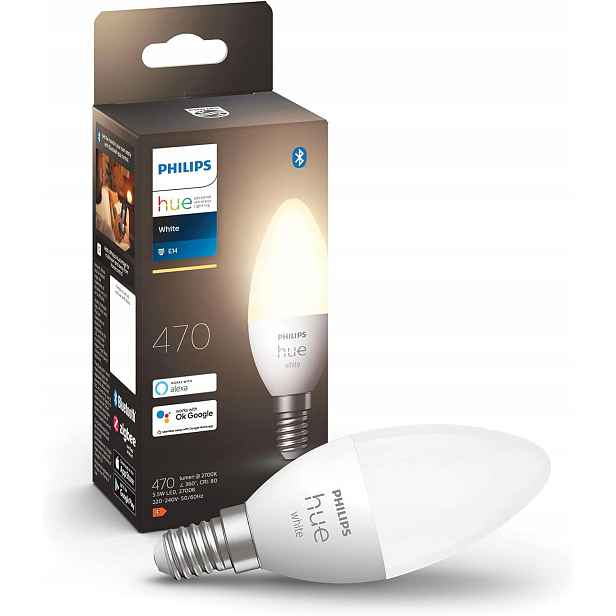 Led žárovka E14 B39 5,5W 470lm 2700K Smart Chytrá Bílá Philips Hue
